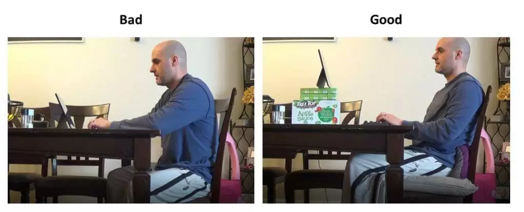 Good And Bad Posture while working