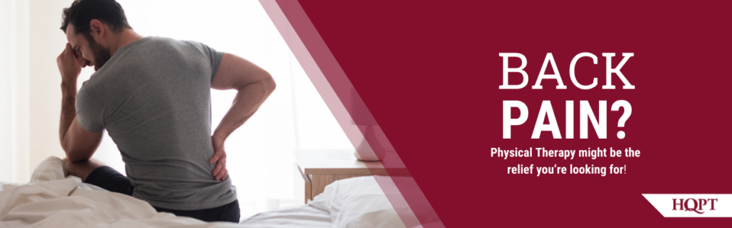 Man getting his back examined